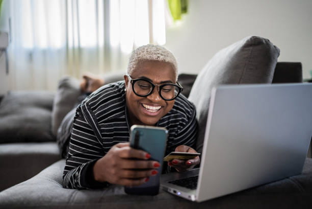 Happy online shopper